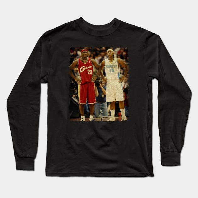 Carmelo Anthony and LeBron James Basketball Long Sleeve T